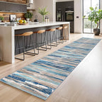 Lansny Modern Abstract Runner Rug 2.6x14 - Image 2