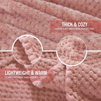Exclusivo Mezcla Fleece Bed Blanket Twin Size, Super Soft and Warm Blankets - Image 8
