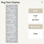 Runner Rug 2'x6' Washable Non-Slip Runner Rugs - Image 5