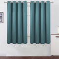 LEMOMO Sea Teal Thermal Blackout Curtains/52 x 63 Inch/Set of 2 Panels Room by Lemomo