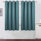 LEMOMO Sea Teal Thermal Blackout Curtains/52 x 63 Inch/Set of 2 Panels Room by Lemomo