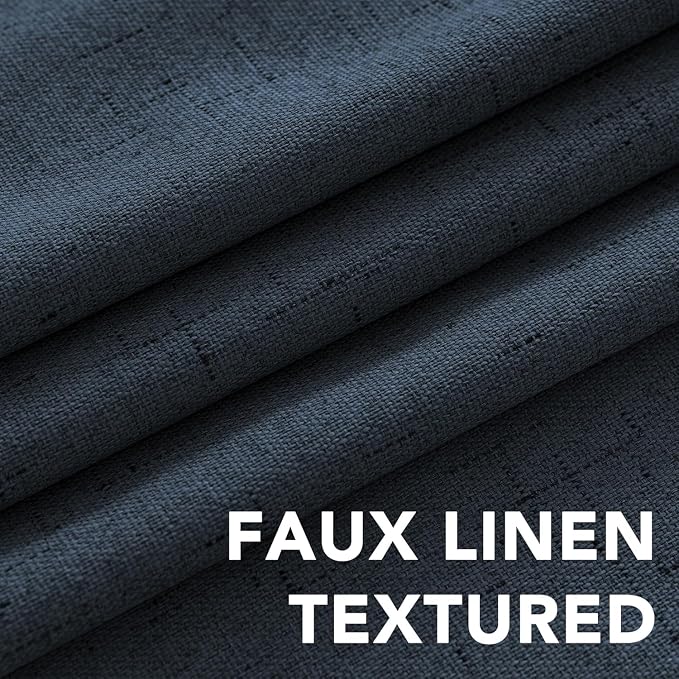 H.VERSAILTEX Linen Curtains 100% Blackout Curtains - Image 4