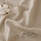 NICETOWN Linen Taupe Window Curtains 84 inches Long, Grommet Thick Linen Blend - Image 6