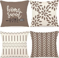 YCOLL Pillow Covers 18x18 Set of 4, Modern Sofa Throw Pillow Cover, Decorative by PillowCoversExpert