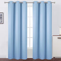 LEMOMO Sky Blue Thermal Blackout Curtains/42 x 95 Inch/Set of 2 Panels Room by Lemomo