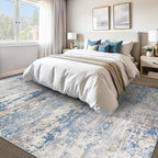 Area Rugs 8x10 for Living Room: Washable Rug Modern Abstract Neutral Soft - Image 2