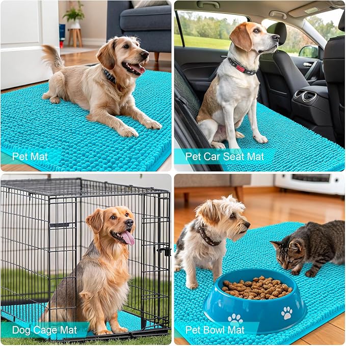 OLANLY Dog Door Mat for Muddy Paws 54x32, Absorbs Moisture and Dirt, Absorbent - Image 7