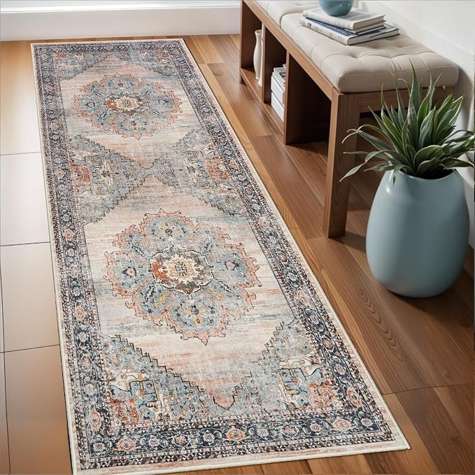 Washable Runner Rug 2x6 by TOPRUUG