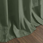 Nanspring Forest Green Linen Curtains 63 Inch Length - Image 8