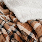 PU MEI Sherpa Fleece Throw Blanket 60" x 80" Reversible Plush Fluffy Large Big - Image 5