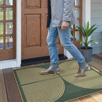Lahome Enfys Modern Rainbow Easy Jute Entry Rug, 3x5 Washable Outdoor Patio - Image 2