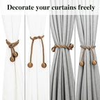 Curtain Tiebacks Outdoor Elegant Decorative Tie Backs Modern Rope Tiebacks - Image 3