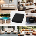 4Pcs Outdoor Cushion Covers, Patio Cushion Covers, Stretch Elastic Slipcovers - Image 3