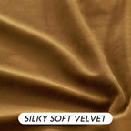 RYB HOME Brownish Gold Velvet Curtains 108 inch, Retro Vintage Room Darkening - Image 7