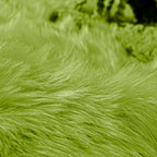 Goolela Lime Green Circle Rugs 4ft Fluffy Fuzzy Furry Rug - Image 6