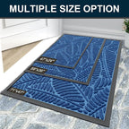 Colorxy Waterproof Doormat, Sturdy Natural Rubber Front Door Mats, Non Slip Low - Image 7