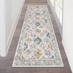 HEBE Hallway Runner Rug 2'x6' Washable Vintage Distressed Area Rugs Non Slip by HEBE