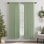 Light Sage Curtains 38 Inch Wide by Pitalk
