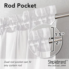 Simplebrand White Tier Curtains - Image 2
