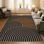 Lahome Enfys Modern Rainbow Easy Jute Carpet, Washable Rugs 5x7 - Image 7