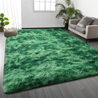 Shag Area Rug, 4 X 6 Tie-Dyed Plush Fuzzy Rugs by Deerhoo
