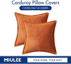 MIULEE Orange Decorative Throw Pillow Covers - Image 6