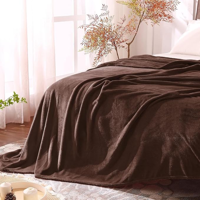 BEDELITE Fleece Blanket Brown Full Blankets - Image 4