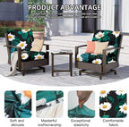 8Pcs Outdoor Cushion Covers, Patio Cushion Covers, Stretch Elastic Slipcovers - Image 2