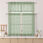 Chyhomenyc Sage Green Sheer Valances - Image 2
