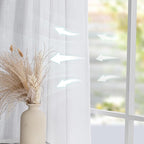 MYSKY HOME White Curtains 84 Inch Length - Image 4