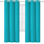 LEMOMO Teal Thermal Blackout Curtains/42 x 72 Inch/Set of 2 Panels Room - Image 2