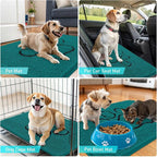 OLANLY Dog Door Mat for Muddy Paws 36x24, Paw Print Design, Absorbs Moisture - Image 7