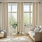 MIULEE Cream Beige Blackout Curtains - Image 6