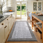 48x32 Large Bathroom Rugs Washable Non Slip, Light Grey Bath Mat - Image 3