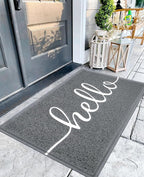 EARTHALL Funny Hello Mats Outdoor/Indoor, Front Door Mat Outside Entrance by EARTHALL