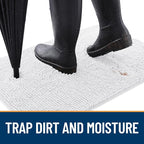 OLANLY Dog Door Mat for Muddy Paws 48x30, Absorbs Moisture and Dirt, Absorbent - Image 2