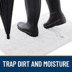 OLANLY Dog Door Mat for Muddy Paws 40x24, Absorbs Moisture and Dirt, Absorbent - Image 2