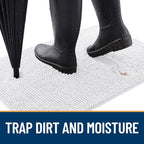 OLANLY Dog Door Mat for Muddy Paws 47x17, Absorbs Moisture and Dirt, Absorbent - Image 2