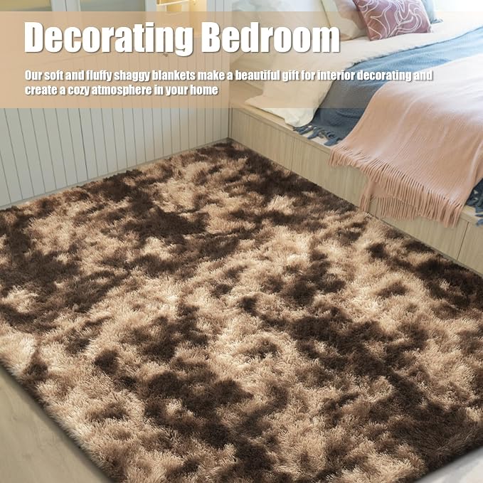 6x9 Fluffy Area Rug for Living Room, Shag Area Rugs for Bedroom, Soft Fuzzy Rug - Image 5