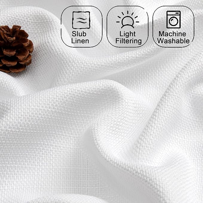 Chyhomenyc White Short Curtain Valance - Image 2
