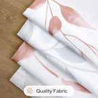 HOMEIDEAS Non-See-Through Pink and White Privacy Sheer Curtains 52 X 96 Inches - Image 6