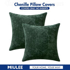 MIULEE Pack of 2 Christmas Green Couch Throw Pillow Covers 20x20 Inch Modern - Image 6