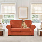 WEERRW Velvet Couch Covers for 2 Cushion Couch Sofa - Image 2