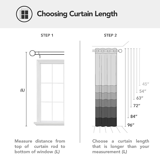 Deconovo Blackout Curtains Thermal Insulated Palm Fan Foil Print Grommet Room - Image 8