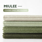 MIULEE Boho Farmhouse Throw Pillow Covers 20x20 Inch Set of 4 Mordern Neutral - Image 3