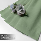 Tollpiz Sheer Tier Curtain Linen Textured Half Kitchen Curtains Sheer Light - Image 7