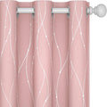 Deconovo Pink Curtains, Thermal Insulated Soundproof Curtain, 45 x 45 Inch Long by Deconovo