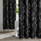 Deconovo Black Blackout Curtains, Thermal Insulated Soundproof Privacy Curtain - Image 4