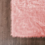 Goolela Pink Area Rug 8x10 Fluffy Fuzzy Furry Rug - Image 6