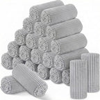 Buryeah 24 Pcs Flannel Throw Blanket Bulk 50 x 60 in Sleepover Blanket Outdoor by Buryeah